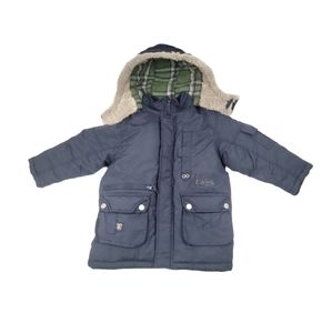 Oshkosh B'gosh Boys Navy Blue Hooded Winter Coat S/4